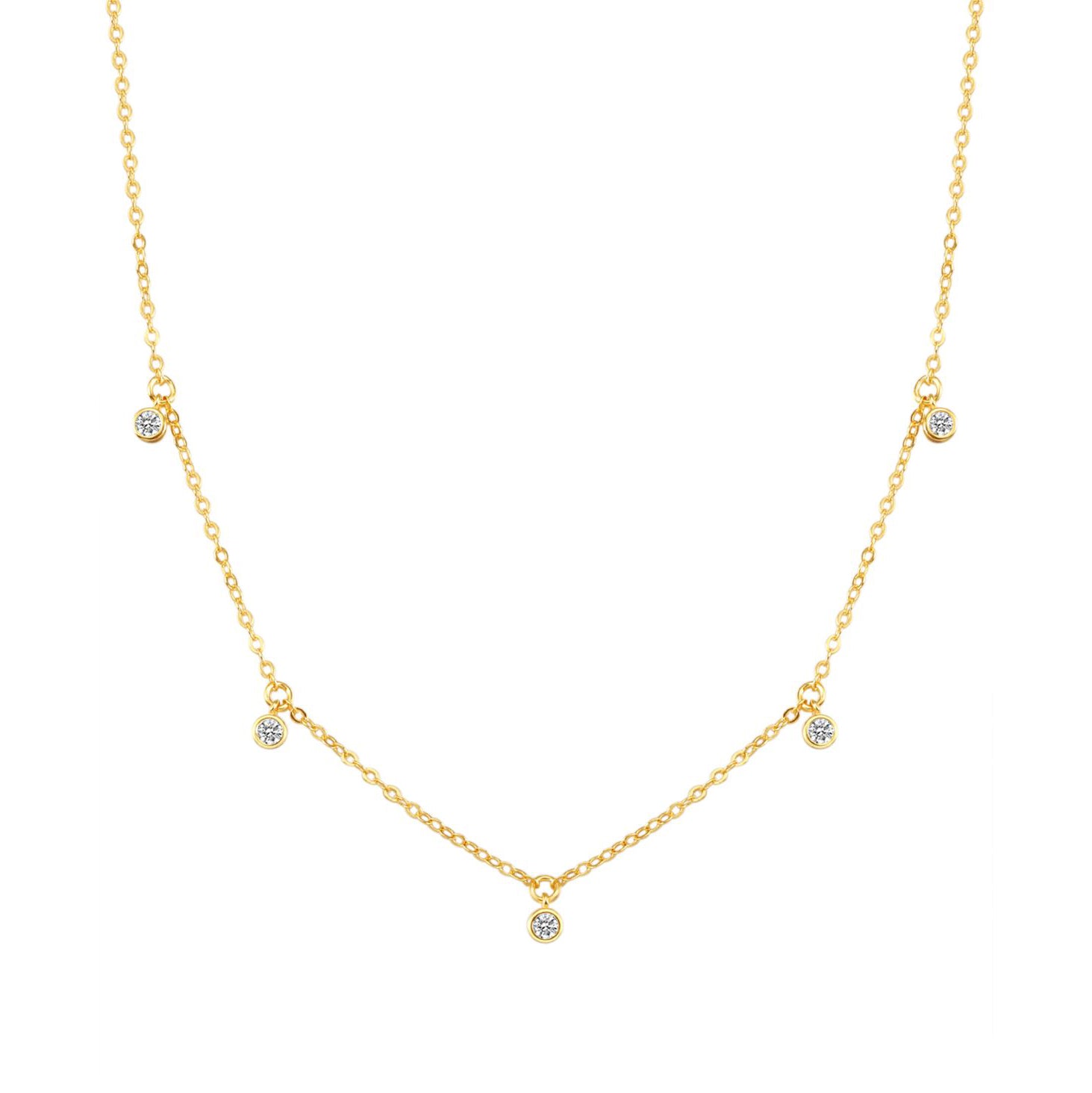 Collier Brillant Charm Sterling Argent